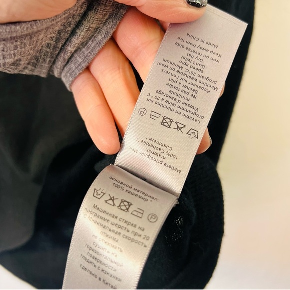 NWT $340 Zadig & Voltaire Ida Cashmere Sweater Jumper in Black Size XS - Picture 7 of 9